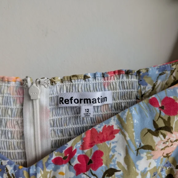 NWT Reformation Kenzi Dress - Long Sleeve Floral Countryside - Picture 7 of 9